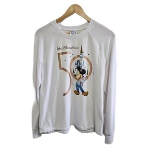 Disney 50th Anniversary white long sleeve Top size small